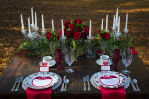 Crimson Vintage Guest table